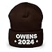 Hogue WS LLC Candace Owens 2024 Hat (Embroidered Cuffed Beanie) 2024 Presidential Election Candidate Brown
