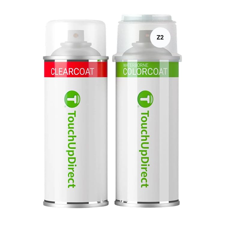 TouchUpDirect Car Paint Touch Up Spray Kit – Ford Z2 Frozen White