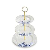Porlien 3 Tier Blue Floral Cupcake Stand/Pastry Stand