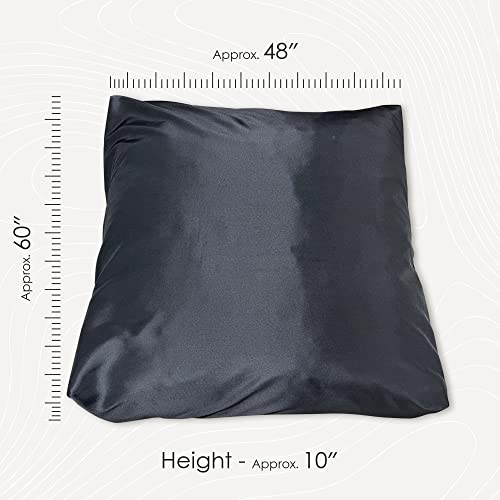 FoamTouch Black Crash Pad with Foam Blocks for Kids and Adults - Therapeutic Sensory Pad with Water Resistance Cover - 48\" x 60\"