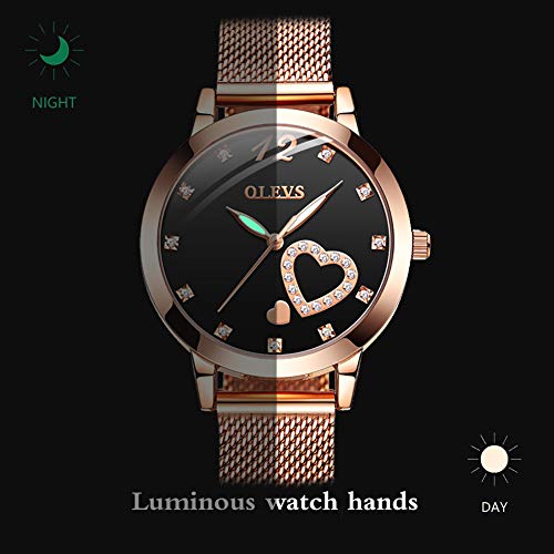 Verhux Wrist Watches For Women Fashion Rose Gold Stainless Steel Waterproof Analog Quartz Ladies Wristwatch Gifts For Her #TOP5