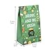 Cabilock St Patrick's Day Candy Wrapping Bags 12pcs Paper Treats Storage Pouches with Sealing Stickers for Party Packaging