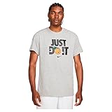 Dk Grey Heather NIKE Fran Just Do It Short Sleeve T-Shirt S