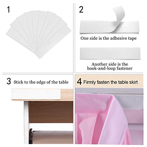 Adeeing 6Ft Tulle Table Skirt 5 Tier Pink Gradient Tablecloth Tutu Chiffon Table Skirting For Rectangle Or Round Table Baby Shower Birthday Wedding Party Banquet Decoration #TOP4