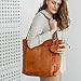 BERLINER BAGS Vintage Genuine Leather Tote Bag Seville, Handbag, Large Shopper for Women - Brown