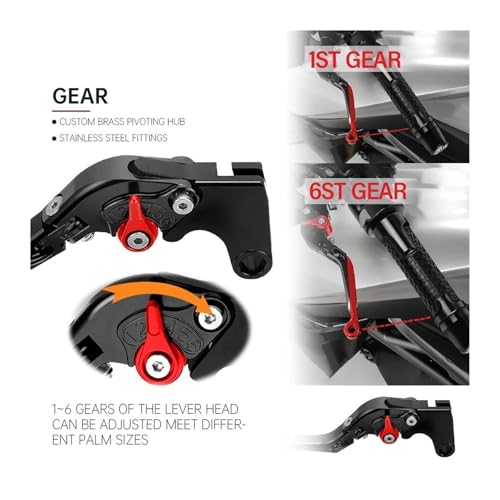 Poignées de commande ergonomiques or pour CFMOTO 250CLX