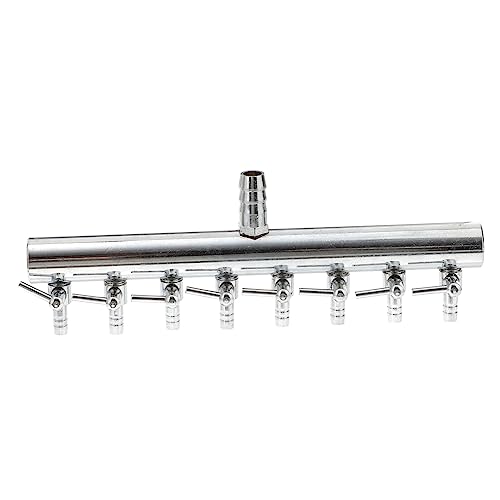 BESPORTBLE 調節可能な水槽用エアポンプレバー 8ウェイスプリッタータップマニホールド 水槽用ディストリビューター用