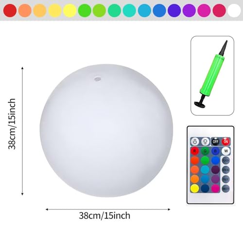 Globos de playa luminosos con luz colorida ajustable para la piscina 6
