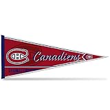 Rico Industries NHL Hockey Montreal Canadiens Classic 12" x 30" Felt Wall Décor Pennant - Great for Home/Bed Room/Man Cave Décor