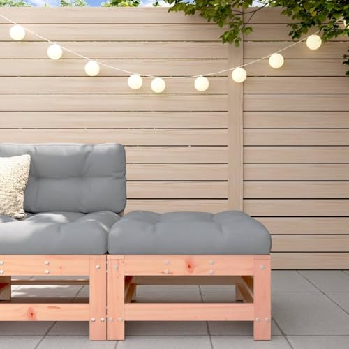 Tidyard Muebles de jardín,Sofa Jardin,Sofa Taburete,Sofa Jardin Exterior,Taburete Jardin,Taburete de jardín con cojín Madera Maciza de Abeto de Douglas 2##