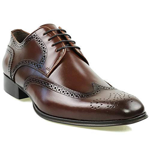 Sapato Social Neway em Couro Masculino Whisky