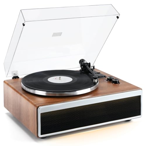 Vinyl Record Player with Built-in HiFi Speakers