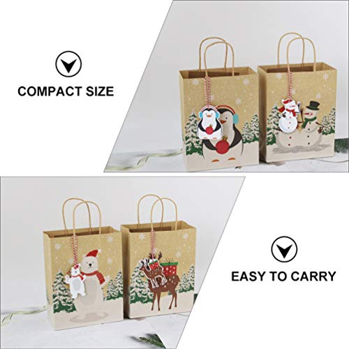 Bolsas de Natal BESTOYARD de 24 peças, sacolas de presente de papel, sacos de presente de véspera de