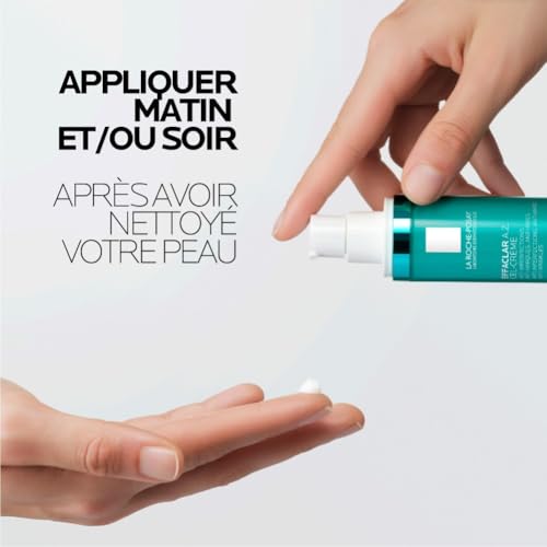 La Roche-Posay - Effaclar A.Z. - Gel-crème - Crème Hydratante Visage Quotidienne - Crème Anti-Rides, Anti-Imperfections, Anti-Marques - Acide Salicylique et Acide Hyaluronique - Peaux Grasses