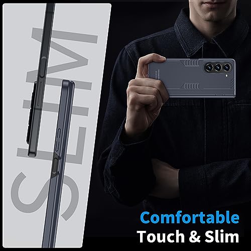 Coque Samsung Z Fold 5 bleu : support idéal pour le bureau - 4