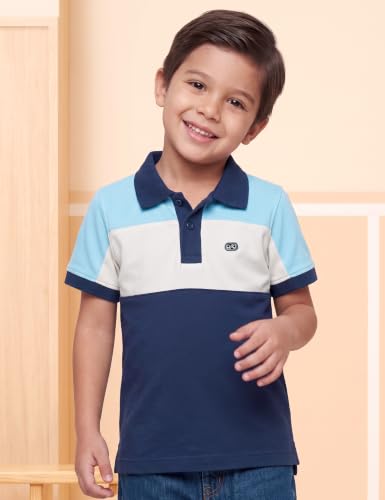 Image of Amazon Brand - Symbol Boy's Color Block Regular Fit Polo Shirt