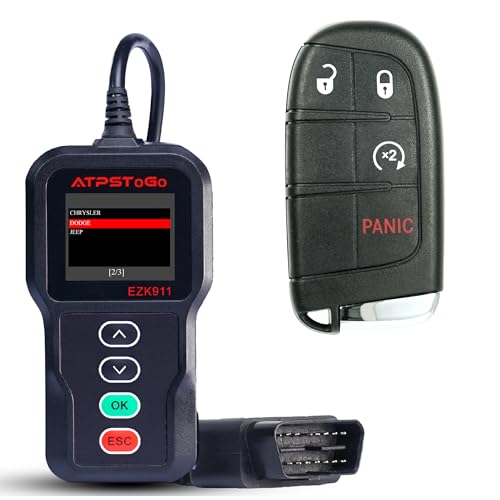 ATPSTOGO Smart Key Fob Replacement Kit Fits for Jeep Renegade 2015 2016 2017 Keyless Entry Remote Control Replace FCC ID: M3N40821302 434MHz 4 Button