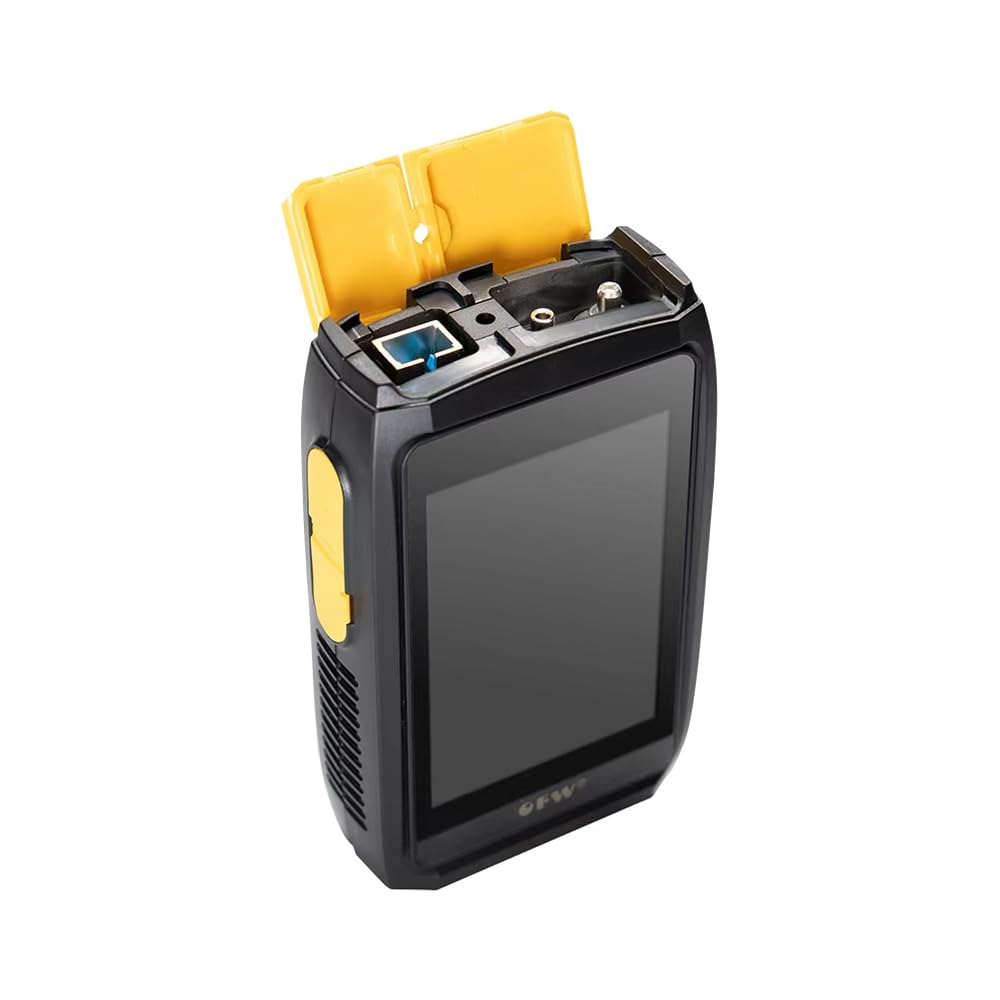 Mini OTDR Riflettometro ottico di campo del tempo, tester multifunzionale di fibra ottica OTDR 1550nm 20dB riflettometro ottico touch screen OPM VFL(Con iola)