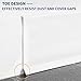 Heonay Flexible Baseboard Molding Trim 4 Inch Self-Adhesive Vinyl Wall Base Peel and Stick Cove Base Rubber Wall Baseboard Moulding Trim (20Ft, White)
