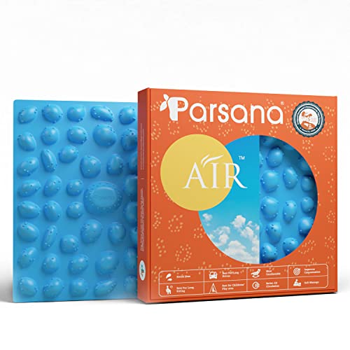 Image of Parsana Air Therapy Plate, Acupressure Tool, Clinically Tested, Acupressure Mat for Feet Massager, Helps with - Muscles /Joint Pain, Flexibility, Hormonal Balance, Blood Circulation & Overall Health Management, Reflexology Acupressure Set - Pack of 1