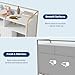 Hipicute Cat Litter Box Enclosure, Wooden Cat Washroom Furniture with Barn Door, Hidden Litter Box Cover, Dog Proof Feline Litter Boxes, Kitty House, Fit Most of Litter Box, White