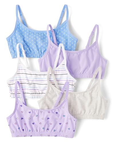 The Children's Place,Girls,Bralette,Lovely Lavander 5-Pack,X-Large