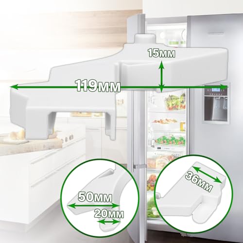 Linke Halterung für den Deckel des Gefrierschrank mit dem Originalcode 00657906 657906 für Bosch für Balay für Constructa für Siemens für Neff - MADE IN GERMANY - ONIX TECH