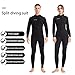 WYYHAA Wetsuit Top Women Men, 3MM Neoprene Long Sleeve Wetsuit Jacket Keep Warm for Cold Water Diving Surfing Swimming Snorkeling Kayaking,Men,L
