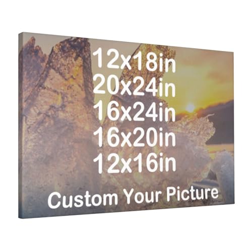 Toile personnalisée avec texte photo art mural chambre et cadeaux