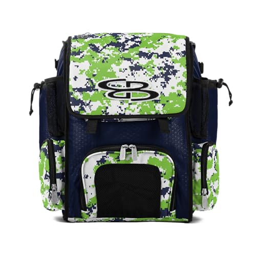 Boombah Mini Superpack Bat Bag Digital Camo Navy/Lime Green PS-9014-3001C23 N/LG