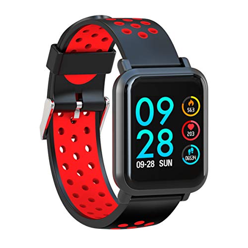 Image of AQFIT W8 Bluetooth SmartWatch- Black (10 Days Battery Life Wireless IP68)