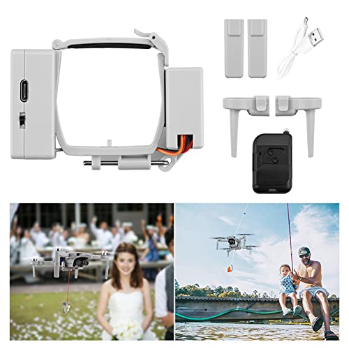 iEago RC Mini 2 Airdropper Clip de Drone Dispositif Transport Airdrop System avec Train d'atterrissage Kit d'accessoires Airdrop pour DJI Mavic Mini/Mini 2 Drone, Pêche Recherche et Sauvetage