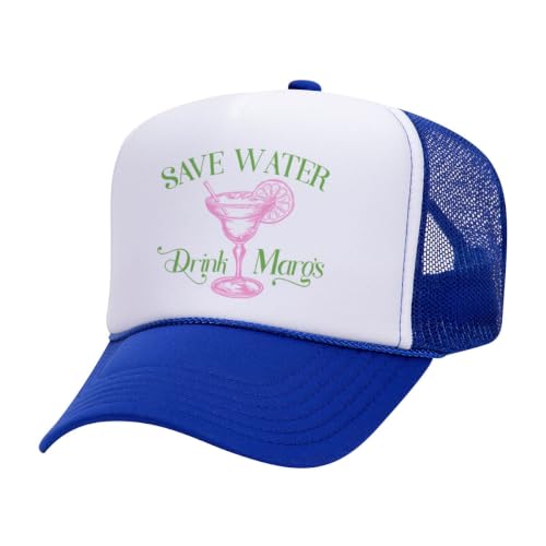 Image of TeesAndTankYou Save Water Drink Margs Foam Trucker Cap Adjustable Mesh Back Hat