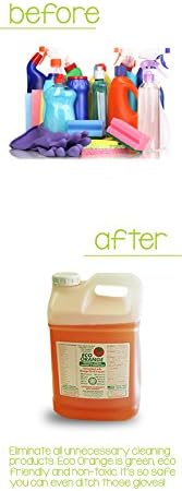 Miniatura 7 de Eco Orange Super Concentrato de 1 galón Limpiador de cítricos naranja multiusos totalmente natural Hace hasta 16 galones después de la dilución No