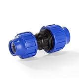 Mit DVGW Zulassung H2O-Flex PP-Fitting, Klemmverbinder - Kupplung Reduziert für PE-Rohr, 32-25 mm, DVGW