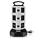 Surge Protector Power Strip - EVAIKON 10 Outlet 4USB Ports 2M/6.6FT Power Strip Tower Charging Station With Overload Protection Extension Cord For Home Office.
