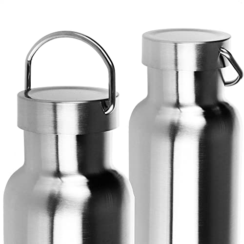 Robin Goods® stainless steel drinking bottle with handle thermo camping bottle, break-proof and BPA-free - Image 4