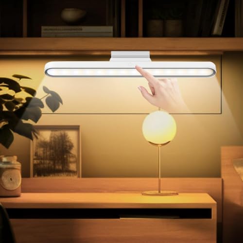 Image of Magnetic LED Cabinet Light with Rechargeable 2000 mAh Battery - Touch Control Dimmable Under Cabinet Lighting for Wardrobe, Study Table, Kitchen Shelves, Closet and Wall Mount Use