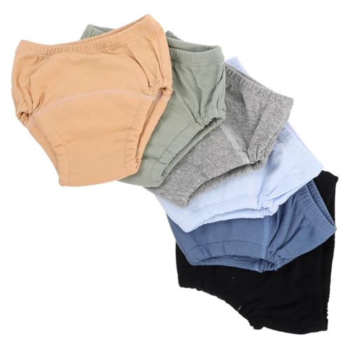 Beaupretty 6Pcs Breathable Reusable Training Pants for Newborns Comfortable Potty Training Shorts for Boys Leak Prevention Design for Active Soft Cotton Material