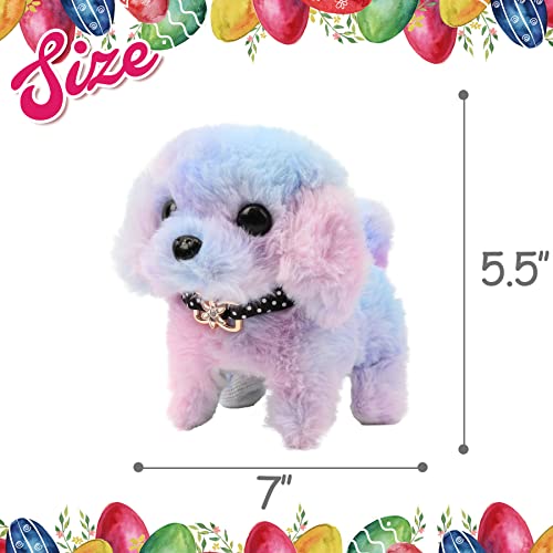 Easfan Puppy Stuffed Animal Interactive Educational Plush Toy Jumping Rainbow Dog Walking Talking Hopping Toy Birthday For Toddlers Kids Girls, 7’’ #TOP5