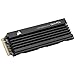 Corsair MP600 PRO LPX 1TB M.2 NVMe PCIe x4 Gen4 SSD - Optimized for PS5 (Up to 7,100MB/sec Sequential Read & 5,800MB/sec Sequential Write Speeds, High-Speed Interface, Compact Form Factor) Black