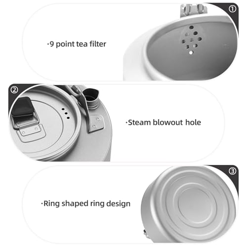 Bouilloire camping titane légère pour purifier votre eau en randonnée
