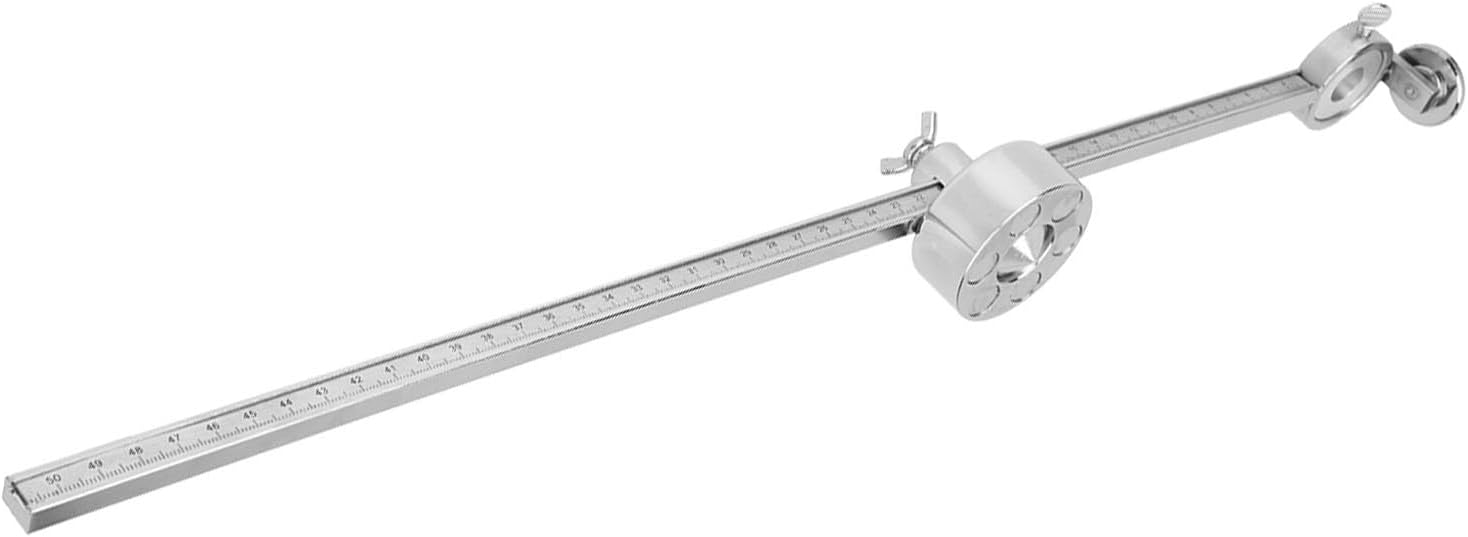 Torch Compass Roller Guide Stainless Steel Oxygen Welding Cutting Tool Accessories with Scale Ruler Suitable for G01 100, Cutting Torch Circle Compass Cutting Roller Guide Wheel