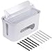 Produktbild MATADORES Premium Kabelbox für Arbeitsplatz/TV | Kabelmanagement: Kabelsalat verschwindet | Smartphone/Tablet Halterung | Aufbewahrungsfach im Deckel | Inkl. 10 Klett-Kabelbinder | weiß | 29x14x13cm