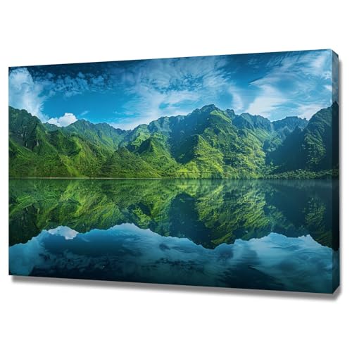 Tableau decoration murale paysage 60x80cm encadrée pour salon