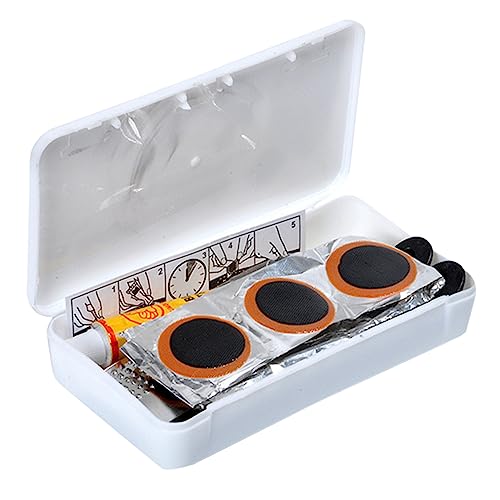 balacoo Patch Kit Multifunctional Repair Tool Set Crowbar File Glue Essential for Cyclists