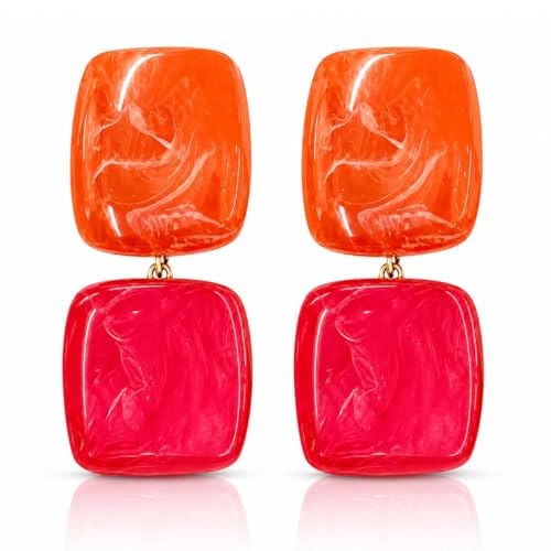 Boucles d'oreilles style bohème en résine pour affirmer votre liberté