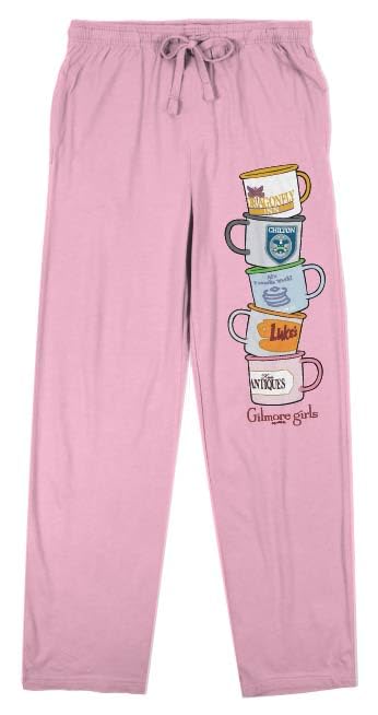 Bioworld Gilmore Girls Coffee Cups Women's Pink Sleep Pajama Pants