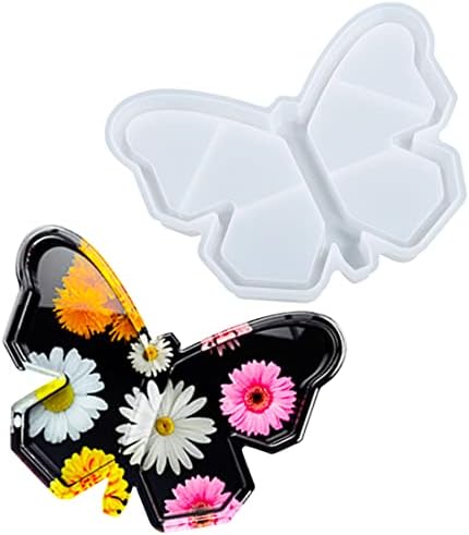 Voyyphixa Resin Tray Molds Butterfly Epoxy Resin Molds Silicone Molds Epoxy Resin Casting Molds for DIY Making Fruit Snack Plate Tray, Serving Board, Jewelry Holder, Decorative Tray