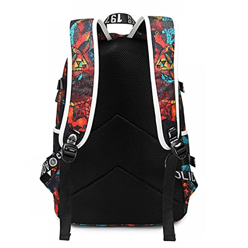 ISaikoy Anime Plants vs Zombies Mochila de ombro mochila escolar mochila cor d, 6, Large, Mochilas D